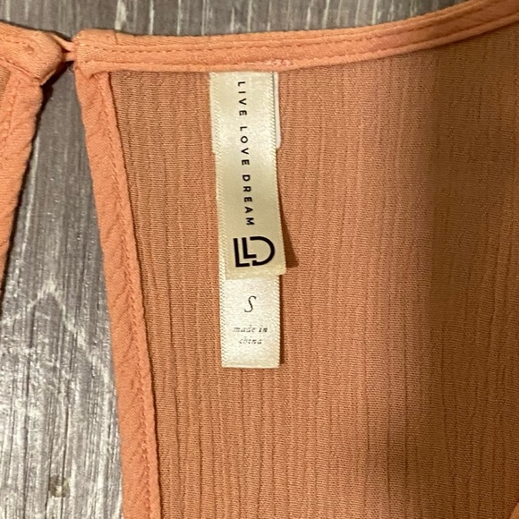 Coral Pink Romper - Picture 2 of 2